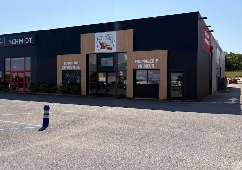 Façade du magasin Les Artisans Modernes, Bain de Bretagne