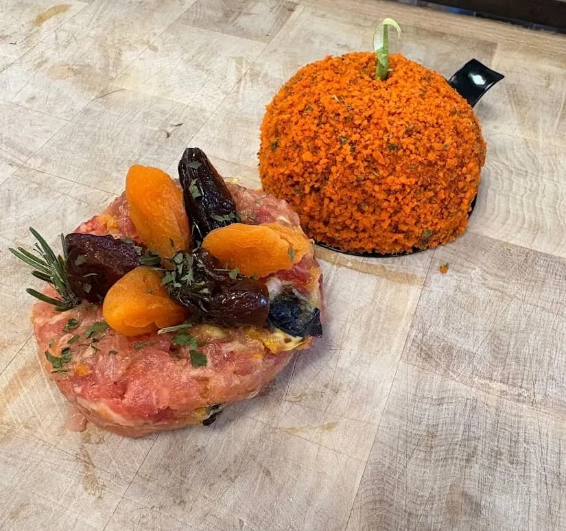 Tartare et accompagnement maison