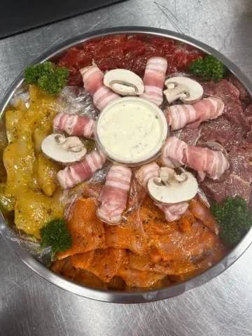 Pierrade marinée